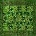 thumbnail image 1 of Ahgly Company Indoor Square Animal Green Traditional Area Rugs, 3' Square, 1 of 1