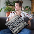 thumbnail image 3 of Plutus Brands Blue Plutus Harmony Border Luxury Throw Pillow 20 in x 36in, Double Sided 20" x 36" King, 3 of 3