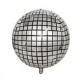 thumbnail image 2 of Globos de bola de discoteca de 22 pulgadas, globos de papel de aluminio 4D, decoraciones de fiesta plateadas, globos de papel de aluminio Mylar para suministros de decoración de fiestas con temática, 2 of 3