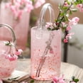 thumbnail image 3 of Bolso de mano de cristal rosa, decoración del hogar, florero, pieza de decoración, jarrón hidropónico Retro estilo Ins de celebridades de Internet creativo, 3 of 5