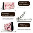 thumbnail image 4 of TSOVTHRID Pink Heart Print Women Evening Bag Clutch Purse, Leather Handbag with Detachable Chain Elegant Clutch Handbags for Women Formal Wedding Cocktail Party Valentine's Day, Beige, 4 of 7