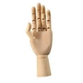 thumbnail image 3 of Modelo de mano de madera flexible Macarena maniquí de artista para exhibición de joyas, 3 of 8