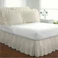 thumbnail image 4 of Fresh Ideas FRE30014IVOR02 Bed Skirt Ruffled Eyelet  Ivory - Full, 4 of 4