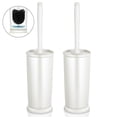 thumbnail image 3 of Creative Toilet Brush 2 Pack With Holder Efficient For Hotel Bathroom Cylindrical Cleaning 2Pack, 3 of 3