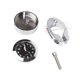thumbnail image 4 of Reloj de montaje en el manillar de la motocicleta, reloj de reloj, reloj de tablero de tablero de scooter universal ajustable plata, 4 of 7