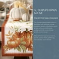 thumbnail image 2 of WWS-Home Fashions Chemin de Table Automne Citrouille Grove, Décoration de Table Saisonnière, 13"x70 Pouces, Multicolore, 2 of 4