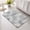 Gray, variant on Palm Leaves Non Slip Bathroom Mat, Coastal Tropical Terracotta Palm Leaf Absorbent Bath Mat Rubber Backed Quick Dry Doormat Fit Under Door for Bathtub Shower Sink Kitchen 24"x36"