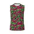thumbnail image 6 of Lsque Graffiti Tape Print Men's Cotton Blend Sleeveless Muscle Shirts (S-3XL)- Moisture Wicking, Odor Protection, UPF 30+,3X-Large, 6 of 8