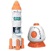 CSCHome Baby Toddler Space Toys DIY Astro Venture Space Playset Preschool Rocket Ship Toys with Lights and Sound for Boys Girls