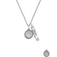 thumbnail image 2 of Delight Jewelry Stainless Steel Disc Nevertheless She Persisted Silvertone Best Friends Forever Bar Charm Necklace, 23", 2 of 4