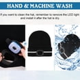 thumbnail image 3 of CENSGO LED Beanie with Reflective Stripes, Safety High Visibility Winter Hat with Light for Outdoor Work Sports Gifts for Men Dad (Gray), 3 of 10