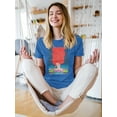 thumbnail image 2 of Pastell Fire Woman With A Bird T-shirt Women's -Hulya Ozdemir Designs, Female 5X-Large, 2 of 4