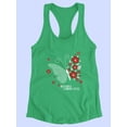 thumbnail image 3 of Butterfly Flowers Style Racerback Tank Women -Image by Shutterstock, Female x-Large, 3 of 4