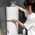 thumbnail image 4 of Bathroom Corner Locker Plastic Rotatable Bath Countertop Shelf Cosmetic Cabinet, 4 of 10