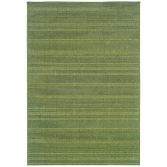 Oriental Weavers Lanai 3'7" x 5'6" Machine Woven Rug in Green