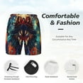 thumbnail image 3 of Honeii Mystic Wolf Dreamcatcher Print Men's Swim Shorts,Mens Swim Trunks,Breathable Mesh Beach Shorts for Swimming,Surfing, and Beach Activities-X-Large, 3 of 6