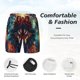 thumbnail image 3 of Fotbe Mystic Wolf Dreamcatcher Traje de Baño para Hombre – Shorts de Natación de Secado Rápido con Forro y Bolsillos-3X-Large, 3 of 6