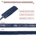 thumbnail image 2 of 0.5 Inch x 5 Yards Sequin Ribbon Trim Strip for Crafts Embellishments, Navy Blue, 2 of 7