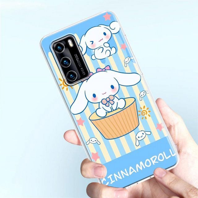 2024 Cartoon Melody Hello Kitty Clear Phone Case For Huawei P60 P50 P40 P30 P20 ART MATE 50 40 30 20 PRO Case Funda Coque Capa Shell Liuxinyi