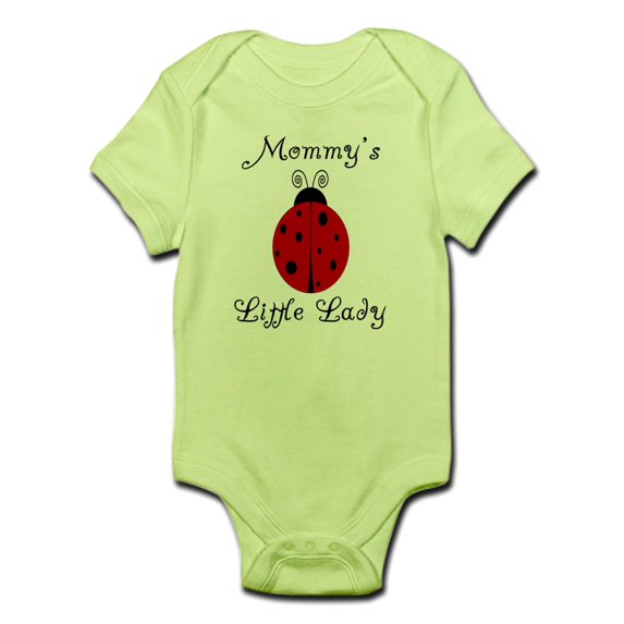 CafePress - Mommy's Little Lady - Ladybug Infant Bodysuit - Baby Light Bodysuit