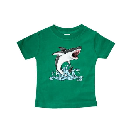 

Inktastic Great White Shark Jumping Gift Baby Boy or Baby Girl T-Shirt