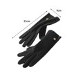thumbnail image 6 of Eoperou 1 Pair Women Riding Gloves Super Soft Windproof Wear Resistant Solid Color Washable Keep Warm Velvet Fabric Winter Women Full Finger Gloves for Lady, 6 of 8