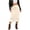 Beige, variant on Skirts for Women Elegant Satin Skirt with Lace Trim Detail Flowy Midi Length Party Wear Casual Women Midi Skirt Beige L