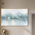 thumbnail image 3 of Reflective Blue Calm II Canvas Coastal Abstracts by Art Remedy, Gold Frame, 54" x 36", 3 of 7