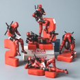 thumbnail image 5 of Figura de acción en miniatura de Disney Anime Deadpool 2 X-Men, modelo de postura sentada y acostada, colección de decoración de anime, figurita de regalo, 5 of 5