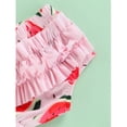 thumbnail image 5 of Viworld Two Piece Bikini Set for Infant Baby Girls Watermelon Print Swimsuit Halter Bowknot Bathing Suit Ruffle Butt Swimwear, 5 of 7