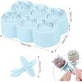 thumbnail image 2 of Moldes para helados sin BPA, 6 moldes para helados, moldes para paletas, moldes para paletas heladas, moldes para piruletas de hielo, mini molde para helado ABC para niños, bebés (azul-1) Ormromra Utensilios de Cocina, 2 of 5