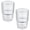 Transparent, variant on Toothbrush Holders for Bathroom, 2 Pack Transparent Glass Tumbler Cups, Modern Thick Glassware