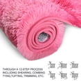 thumbnail image 6 of Pink Area Rug for Girls Bedroom, Fluffy Shag Rugs for Living Room, Shaggy Furry Fuzzy Faux Fur Rug for Nursery Kids Room, Cute Pink Home Decor for Dorm Playroom 3x5 Ft, Hot Pink, 6 of 6