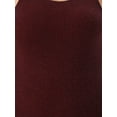 thumbnail image 5 of DARING DIVA Plus Size Sweater Crew Neck Sleeveless Midi Tank Dress 2X Burgundy, 5 of 6