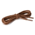 thumbnail image 2 of INSPIRE CHIC Unisex Round Rope Braided Waxed Shoelaces for Casual Dress Boots Shoes Red Brown 60 cm/24', 2 of 4