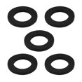 thumbnail image 1 of Unique Bargains 5 Pcs Rondelle Plate en Caoutchouc Noire Assortiment Taille 16x27x3mm Rondelle Plate, 1 of 2