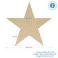 thumbnail image 3 of Large Wooden Stars, Star Cut Outs, Use as Star Wall Décor and Patriotic Décor, Unfinished Wood Crafts, 30 Inch, Pack of 25, 3 of 7