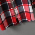 thumbnail image 5 of safuny Plaid Hooded Jacket for Men Clearance New Fashion Shirt Loose Youth Shirt Shirt Coat Hooded & Jackets Christmas Casual Outwear Work Red M, 5 of 5