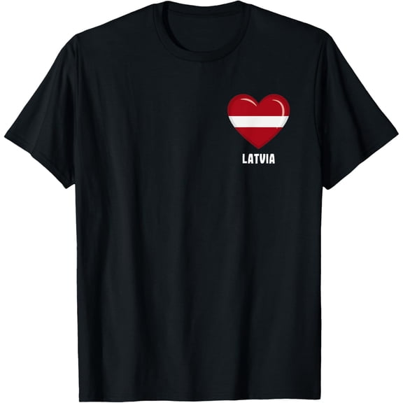 men and women can wear,Latvia Flag Shirt | Latvian T-Shirt