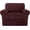 Burgundy, variant on T Cushion Loveseat Slipcover 3 Pieces Sofa Covers for T Cushion Sofa Stretch Slip Covers for 2 Cushion Couch with 2 Individual T Shape Seat Covers (Chocolate, 2 Cushion)