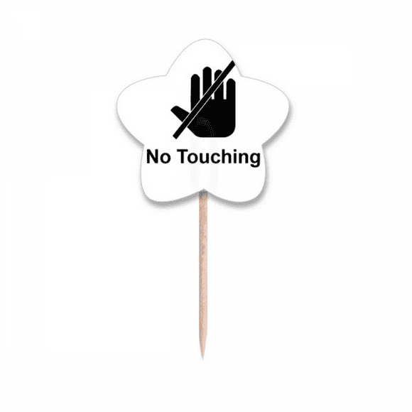 Warning Symbol Cartoon Pattern Toothpick Flags Star Lable Cupcake Picks