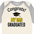 thumbnail image 4 of Inktastic Congrats My Dad Graduated with Cap Boys or Girls Long Sleeve Baby Bodysuit, 4 of 5