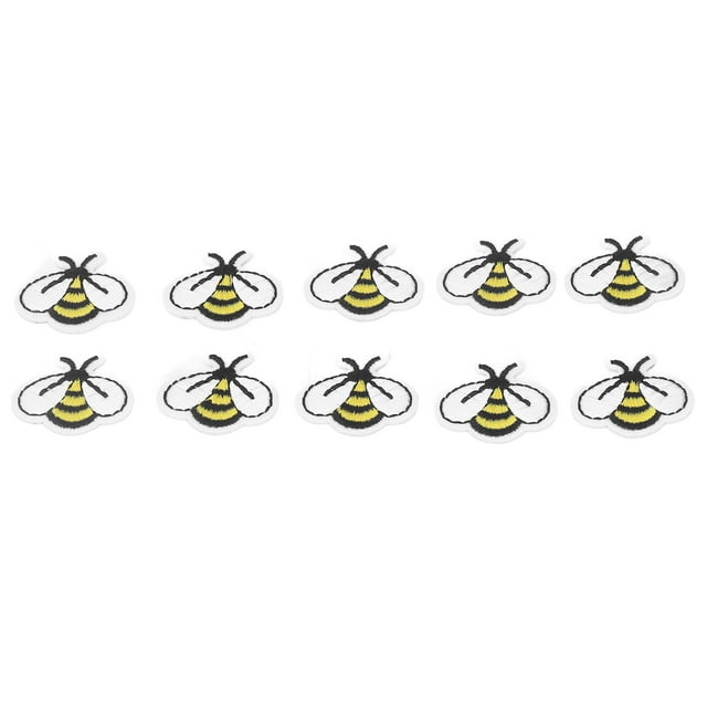 Patch Brodé, 10 Pcs Patch Petite Abeille Patchs de Couture Performance Fiable
