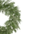 thumbnail image 4 of Northlight 24" Unlit Snow Mountain Pine Artificial Christmas Wreath, 4 of 7
