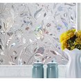 thumbnail image 5 of Película de ventana 3D Película electrostática Protección de privacidad Anti-UV Película de ventana decorativa Patrón de tulipanes de flores anticrecimiento 45 × 200 cm TUNC Sencillez, 5 of 5