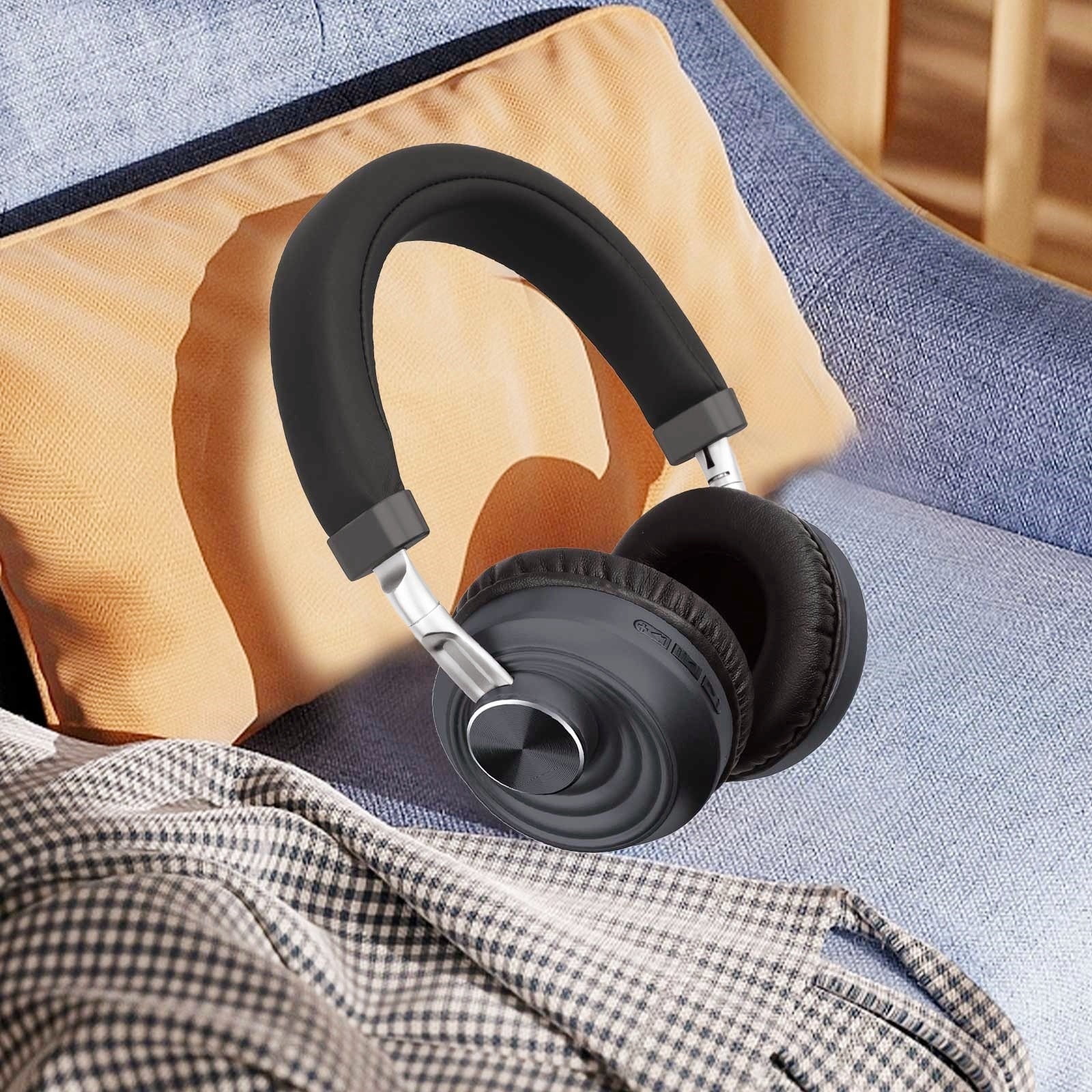 Wireless Headset with Mic for Work, Bluetooth Headset with Microphone (AI Noise Cancelling) & Charging Base, Wireless Headset for Work from Home/Office/Call Center/PC/Computer/Laptop/Teams/Zoom/Skype