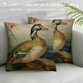 thumbnail image 3 of QZHH  Wood Duck Throw Pillow Cover Painting Animal Artwork Wild Feather Outdoor Nature Plumage Square Pillow Case Cushion Cover for Home Car Decorative, 3 of 5