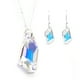 thumbnail image 1 of Juego de aretes y cadena con dije corte DeArt ZVEZDA plata mexicana ley .925 Aurora Boreal, 1 of 5