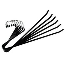 Clispeed 12pcs Jean Organizer for Closet Heavy Duty Open Ended Design for Clothing Owners Black