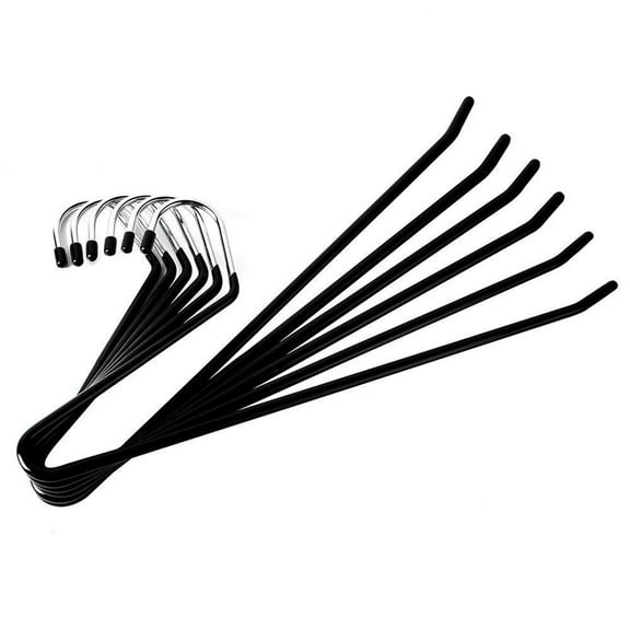 Clispeed 12pcs Jean Organizer for Closet Heavy Duty Open Ended Design for Clothing Owners Black